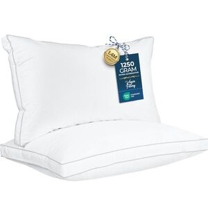Utopia Bedding Gusseted Pillow (2-Pack, King, White